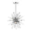 Z-Lite Burst 6 Light Chandelier, Chrome/Clear - 4003-6CH