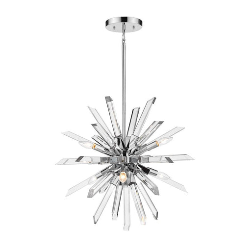 Z-Lite 6 Light Burst 24" Chandelier, Chrome - 4003-6CH