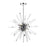 Z-Lite Burst 8 Light Chandelier, Chrome/Clear - 4003-8CH