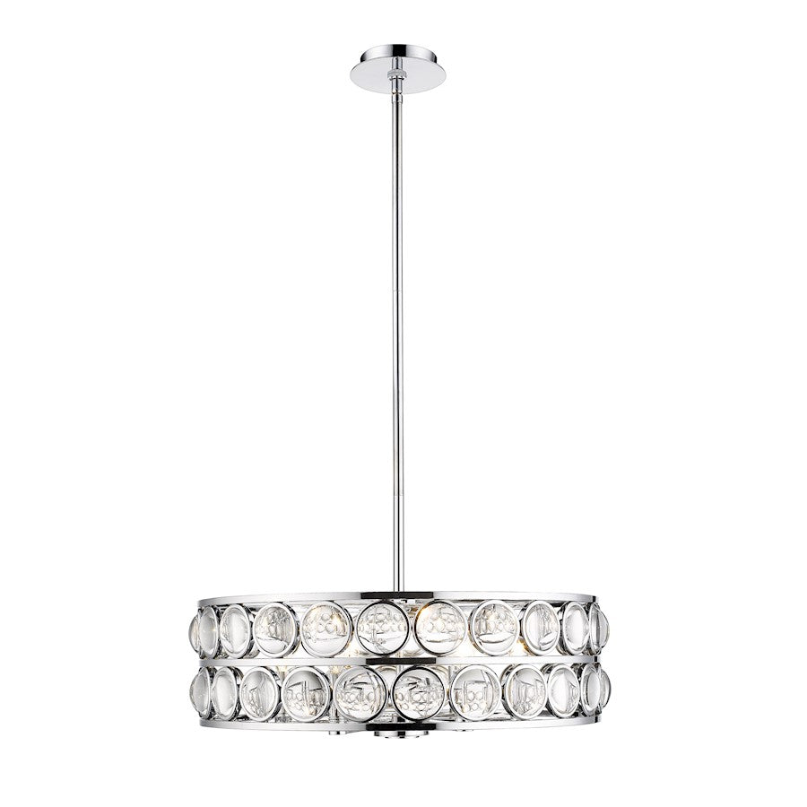 Z-Lite 6 Light Eternity 23" Chandelier, Chrome - 4004-24CH