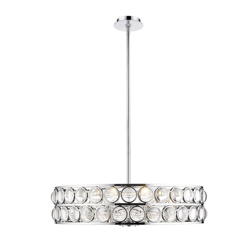Z-Lite Eternity 8 Light Chandelier, Chrome/Clear - 4004-30CH