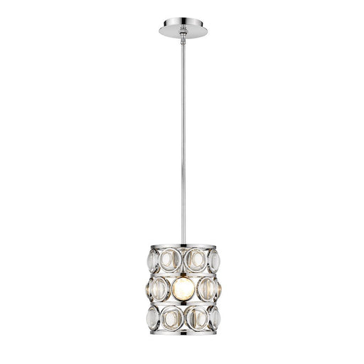 Z-Lite 1 Light Eternity 9" Mini Pendant, Chrome - 4004MP-CH