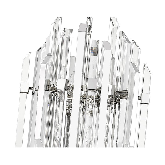 Z-Lite Bova Pendant, Polished Nickel, Clear