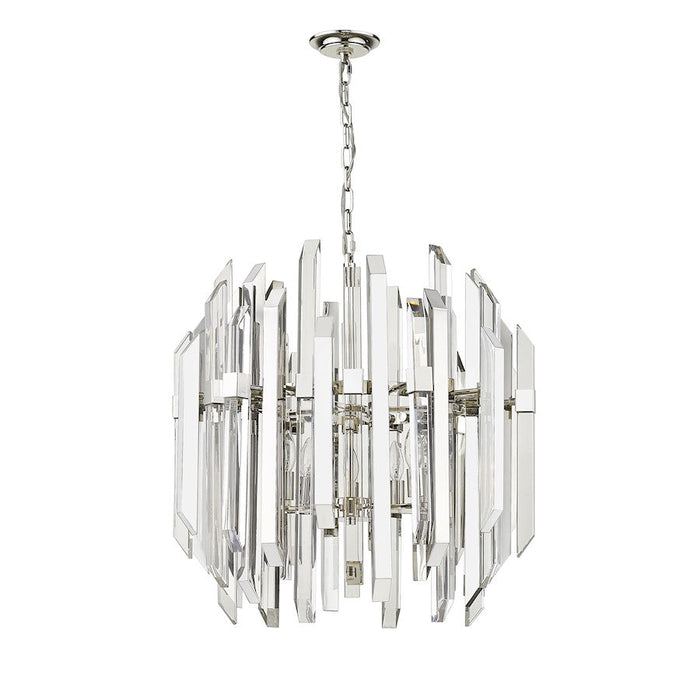 Z-Lite Bova Pendant, Polished Nickel, Clear