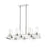 Z-Lite Datus 10 Light Island/Billiard in Polished Nickel/Clear - 4008-10PN