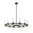 Z-Lite Datus 12 Light Chandelier in Matte Black/Clear - 4008-12MB