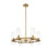 Z-Lite Datus 6 Light Chandelier in Rubbed Brass/Clear - 4008-6RB