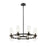 Z-Lite Datus 8 Light Chandelier in Matte Black/Clear - 4008-8MB