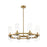 Z-Lite Datus 8 Light Chandelier in Rubbed Brass/Clear - 4008-8RB