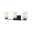 Z-Lite Willow 3 Light Vanity, Matte Black, Inner White & Outer Clear - 426-3V-MB