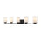 Z-Lite Willow 5 Light Vanity, Matte Black, Inner White & Outer Clear - 426-5V-MB