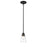 Z-Lite Annora 1 Light Mini Pendant, Matte Black/Clear - 428MP-MB