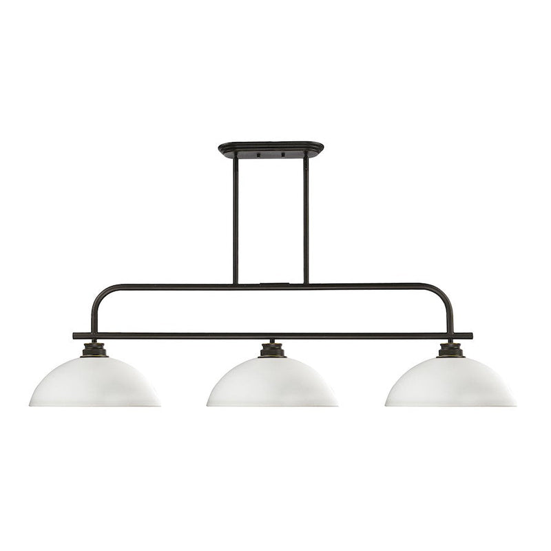 Z-Lite Annora 3 Light Island/Billiard, Olde Bronze/Matte Opal - 437-3OB-DMO14