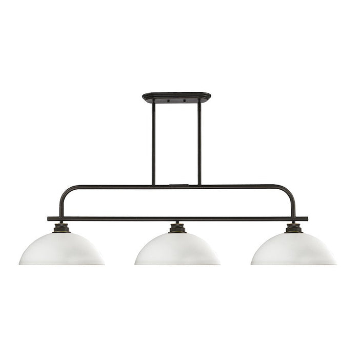 Z-Lite Annora 3 Light Island/Billiard, Olde Bronze/Matte Opal - 437-3OB-DMO14