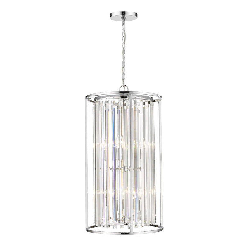 Z-Lite 8 Light Monarch 17" Chandelier, Chrome - 439-8CH