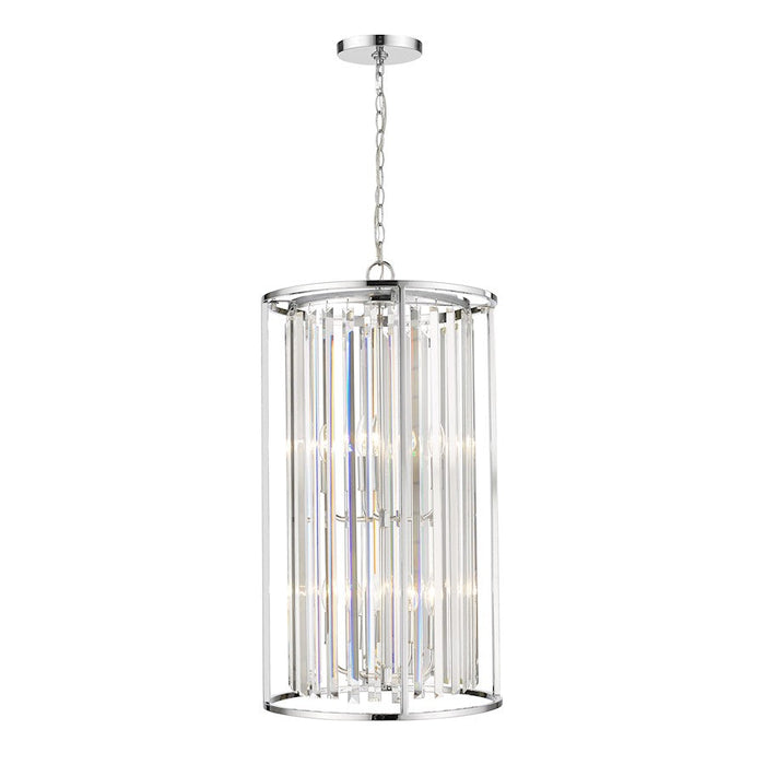 Z-Lite 8 Light Monarch 17" Chandelier, Chrome - 439-8CH