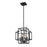 Z-Lite Titania 4 Light Pendant, Matte Black