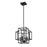 Z-Lite Titania 4 Light Pendant, Matte Black