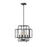 Z-Lite Titania 4 Light 18" Pendant, Matte Black - 454-18MB