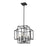 Z-Lite Titania 4 Light Pendant, Matte Black