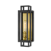 Z-Lite Titania 1 Light 14" Wall Sconce, Bronze/Olde Brass -454-1S-BRZ-OBR