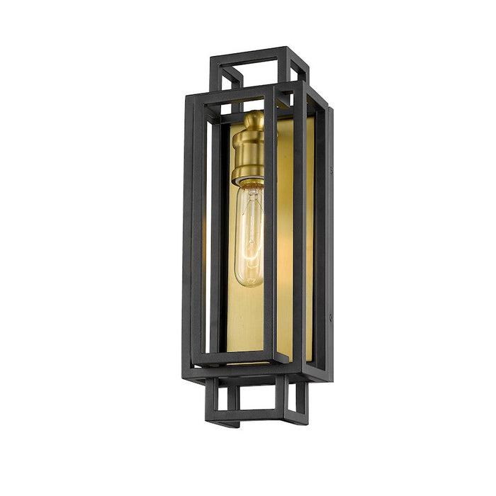 Z-Lite Titania 1 Light 14" Wall Sconce, Bronze/Olde Brass