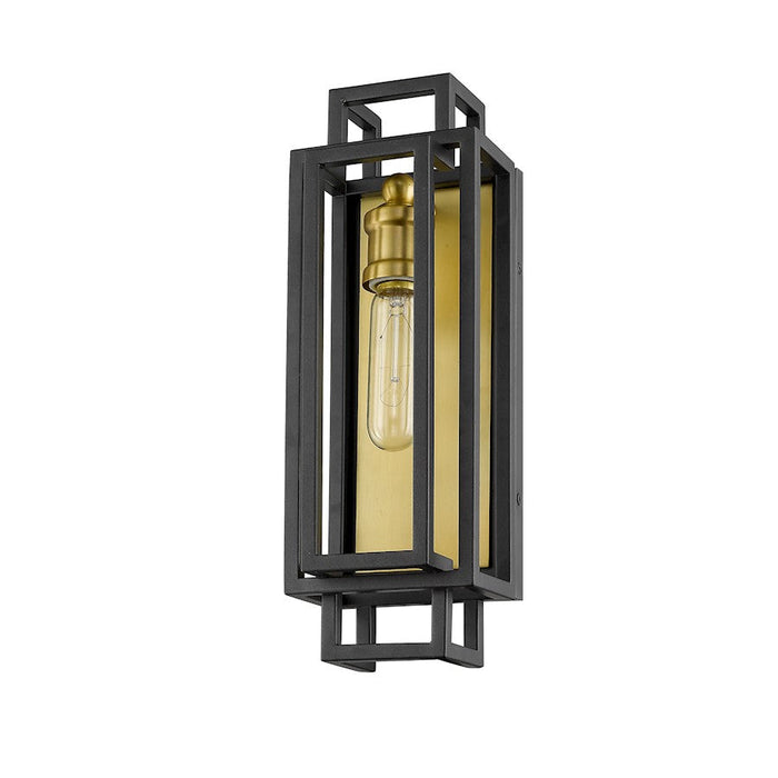 Z-Lite Titania 1 Light 14" Wall Sconce, Bronze/Olde Brass