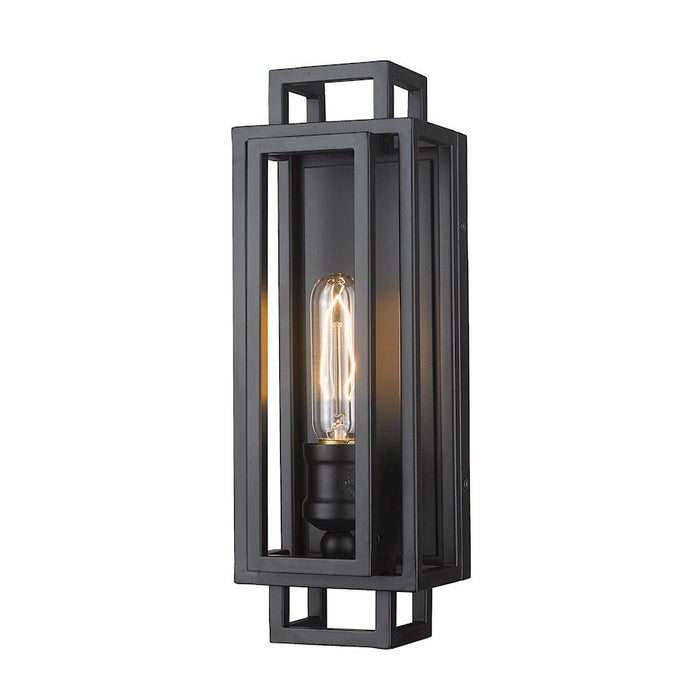 Z-Lite Titania 1 Light Wall Sconce, Matte Black - 454-1S-MB