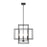 Z-Lite Titania 4 Light Pendant, Matte Black