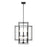 Z-Lite Titania 8 Light Pendant, Matte Black