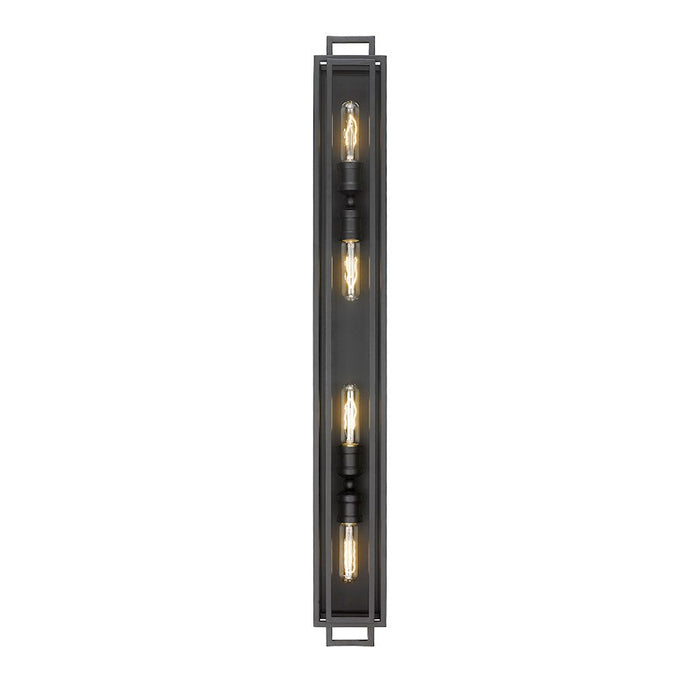 Z-Lite Titania 4 Light Vanity, Matte Black