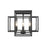 Z-Lite Titania 4 Light Flush Mount, Matte Black