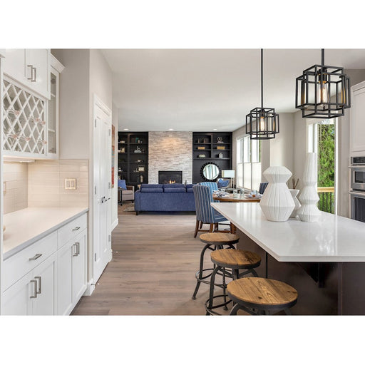 Z-Lite Titania 1 Light Mini Pendant, Matte Black