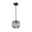 Z-Lite Titania 1 Light Mini Pendant, Matte Black