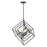 Z-Lite Euclid 4 Light Chandelier, Matte Black - 457-4MB