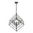 Z-Lite Euclid Small Chandelier, Matte Black