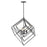 Z-Lite Euclid 6 Light Chandelier, Matte Black - 457-6MB