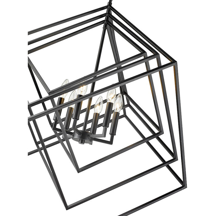 Z-Lite Euclid Chandelier, Matte Black