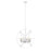 Z-Lite 10 -LT Cavallo 36" Chandelier, Hammered White/Nickel - 463-36HWH-BN