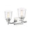 Z-Lite Bohin 2 Light Vanity in Chrome/Clear Seedy