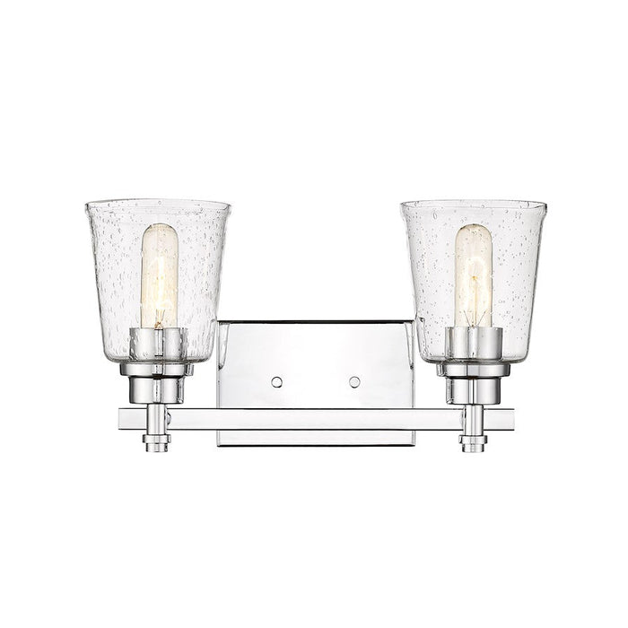 Z-Lite Bohin 2 Light Vanity in Chrome/Clear Seedy