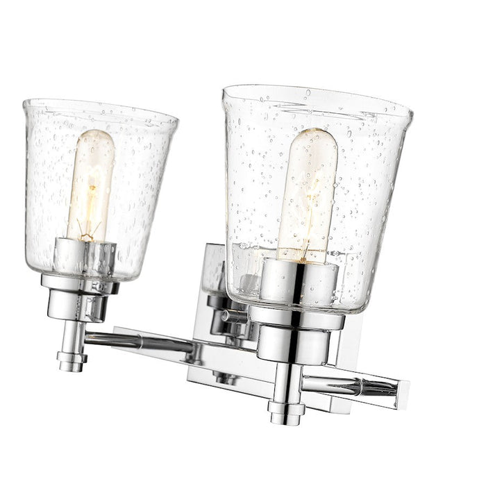 Z-Lite Bohin 2 Light Vanity in Chrome/Clear Seedy