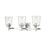 Z-Lite Bohin 3 Light Vanity in Chrome/Clear Seedy - 464-3V-CH