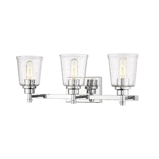 Z-Lite Bohin 3 Light Vanity in Chrome/Clear Seedy - 464-3V-CH