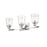 Z-Lite Bohin 3 Light Vanity in Chrome/Clear Seedy