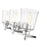 Z-Lite Bohin 3 Light Vanity in Chrome/Clear Seedy