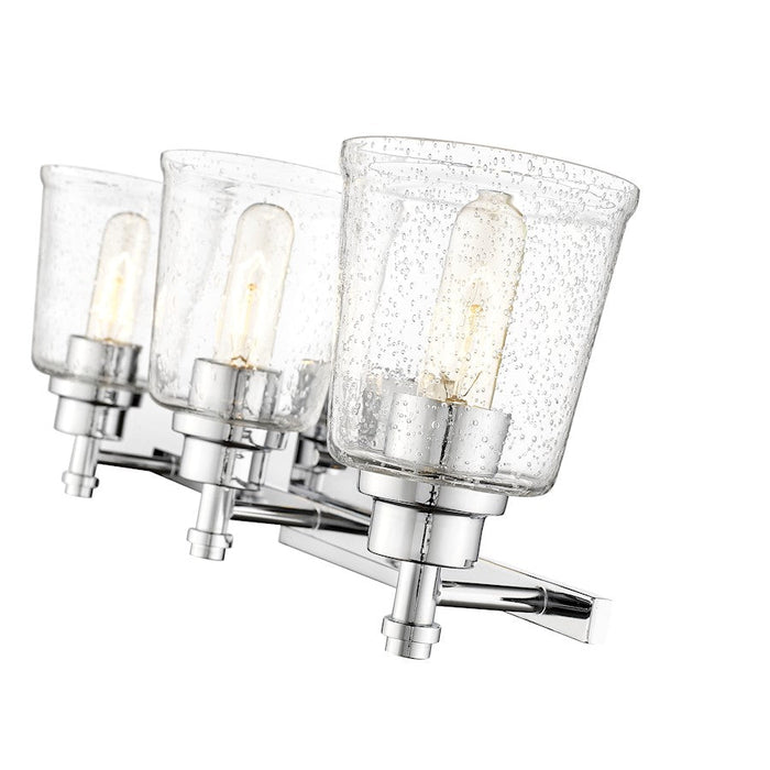 Z-Lite Bohin 3 Light Vanity in Chrome/Clear Seedy