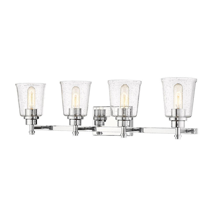 Z-Lite Bohin 4 Light Vanity in Chrome/Clear Seedy - 464-4V-CH