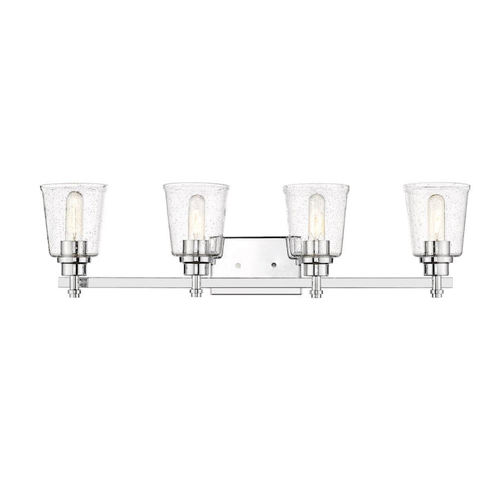 Z-Lite Bohin 4 Light Vanity in Chrome/Clear Seedy