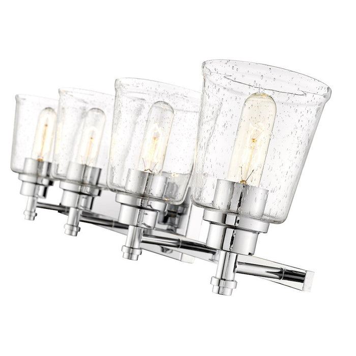 Z-Lite Bohin 4 Light Vanity in Chrome/Clear Seedy